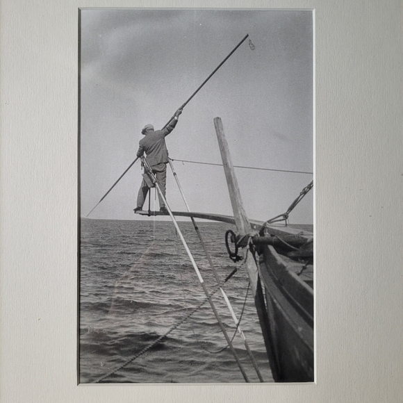 Original Framed Photograph by JJ Knickle titled  "Sword Fisherman" 1922 Signed - Picture 5 of 11